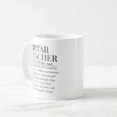Gitarrenlehrer Kaffeetasse (Vorderseite Links)