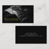 Gitarrenlehrer, Musik, Instrumente Visitenkarte (Vorne/Hinten)