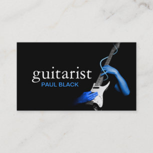 Gitarrenlehrer Musik Instrumente Visitenkarte