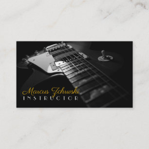 Gitarrenlehrer, Musik, Instrumente Visitenkarte