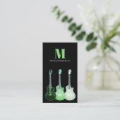 Gitarrenlehrer Musiker Performer QR Code Visitenkarte (Stehend Vorderseite)