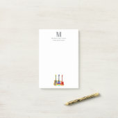 Gitarrenlehrer Musikgeschäft - Kundenspezifisches Post-it Klebezettel (Auf Schreibtisch)