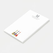 Gitarrenlehrer Musikgeschäft - Kundenspezifisches  Post-it Klebezettel (angewinkelt)