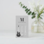 Gitarrenlehrer Musikprofi Musiker QR Code Visitenkarte (Stehend Vorderseite)