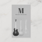 Gitarrenlehrer Musikprofi Musiker QR Code Visitenkarte (Vorderseite)