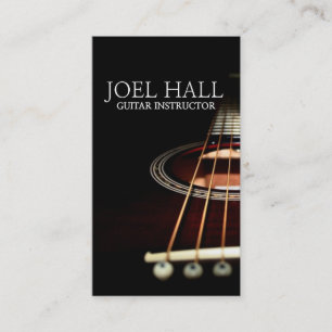Gitarrenlehrer Musikunterricht Business Cards Visitenkarte