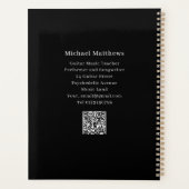 Gitarrenlehrer Musikunterricht QR-Code Planer (Rückseite)