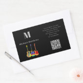Gitarrenlehrer Musikunterricht QR-Code Rechteckiger Aufkleber (Umschlag)