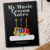 Gitarrenlehrer Musikunterricht Student Custom Notizblock