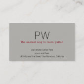 Gitarrenlehrer-Visitenkarte mit Gitarrenhalsband Visitenkarte (Rückseite)