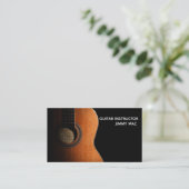Gitarrenlehrer-Visitenkarte Visitenkarte (Stehend Vorderseite)