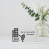 Gitarrenlehrergeschäft Visitenkarte (Stehend Vorderseite)