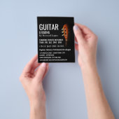 Gitarrenleiter, Gitarrenunterricht Flyer Werbung (Gruppe)