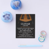 Gitarrenleiter, Gitarrenunterricht Flyer Werbung (Einzeln)