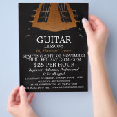 Gitarrenleiter, Gitarrenunterricht Flyer Werbung (Hand)