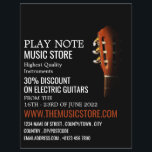 Gitarrenleiter, Musikinstrumentenladen Flyer<br><div class="desc">Gitarrenleiter,  Musical Instrument Store Werbung Flyer vom Business Card Store.</div>