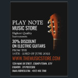 Gitarrenleiter, Musikinstrumentenladen Flyer<br><div class="desc">Gitarrenleiter,  Musical Instrument Store Werbung Flyer vom Business Card Store.</div>