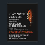 Gitarrenleiter, Musikinstrumentenladen Flyer<br><div class="desc">Gitarrenleiter,  Musical Instrument Store Werbung Flyer vom Business Card Store.</div>