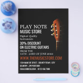 Gitarrenleiter, Musikinstrumentenladen Flyer (Einzeln)