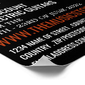 Gitarrenleiter, Musikinstrumentenladen Poster (Ecke)