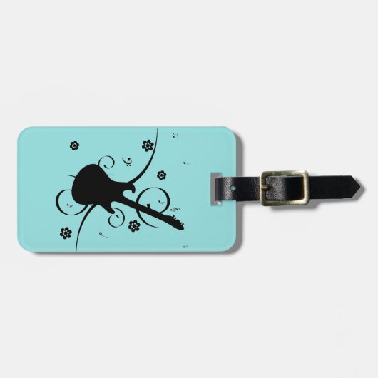 Gitarrenlesetag Gepäckanhänger (Vorderseite horizontal)