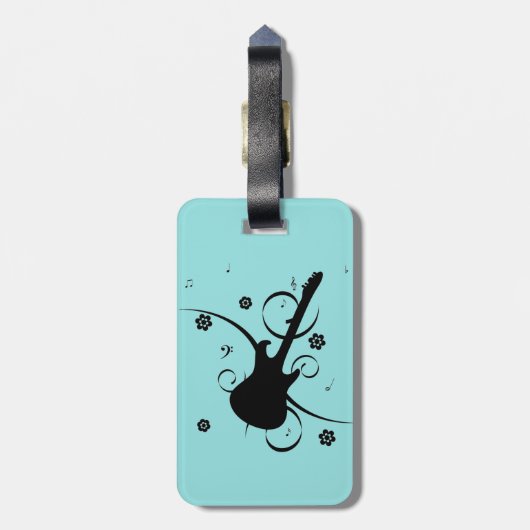 Gitarrenlesetag Gepäckanhänger (Rückseite vertikal)