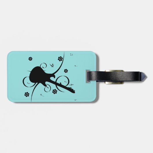 Gitarrenlesetag Gepäckanhänger (Rückseite horizontal)