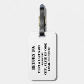 Gitarrenlesetag Gepäckanhänger (Rückseite vertikal)