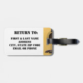 Gitarrenlesetag Gepäckanhänger (Rückseite horizontal)