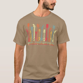 Gitarrenliebhaber Beste Stiefmutter Aller Retro-Mu T-Shirt