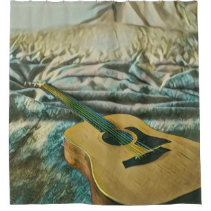 Gitarrenliebhaber Duschvorhang