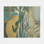 Gitarrenliebhaber Fleecedecke (Vorderseite (Horizontal))