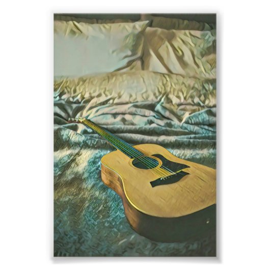 Gitarrenliebhaber Fotodruck (Vorne)