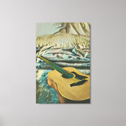 Gitarrenliebhaber Leinwanddruck (Vorderseite)