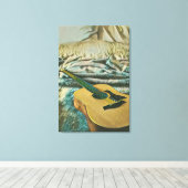 Gitarrenliebhaber Leinwanddruck (Insitu (Holzboden))