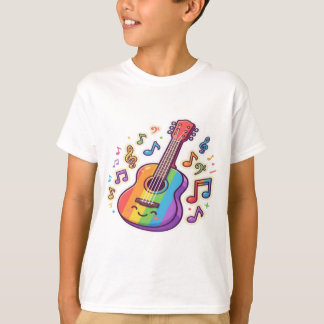 Gitarrenliebhaber – Minimalistische Musikillustrat T-Shirt
