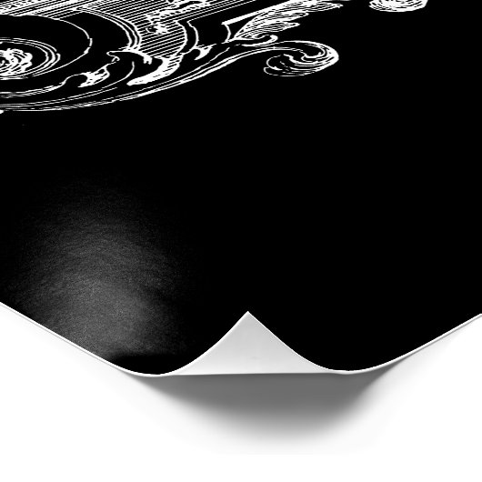 Gitarrenliebhaber Poster (Ecke)