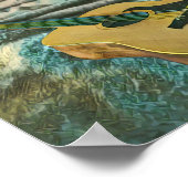 Gitarrenliebhaber Poster (Ecke)