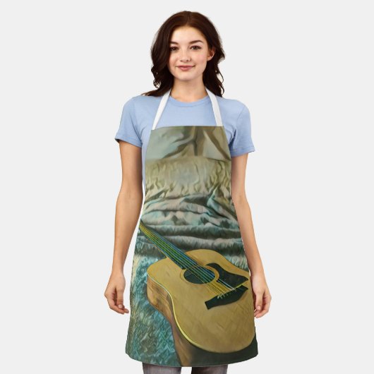 Gitarrenliebhaber Schürze (Getragen)