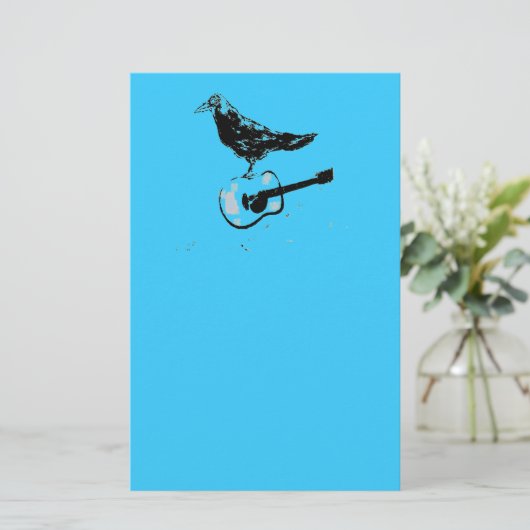 Gitarrenlied Briefpapier (Stehend Vorderseite)