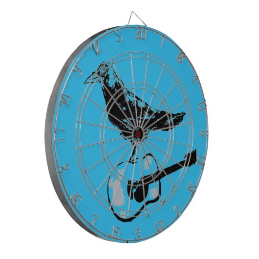 Gitarrenlied Dartscheibe (Vorderseite Links)