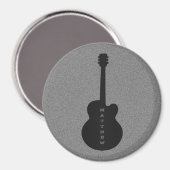 Gitarrenmagnet, schwarz magnet (Vorderseite/Rückseite)