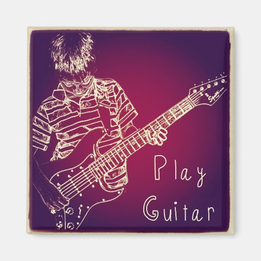 Gitarrenmagnet spielen magnet (Vorne)