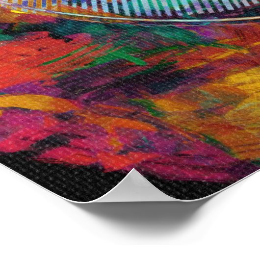 Gitarrenmalerei Poster (Ecke)