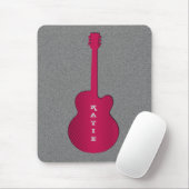 Gitarrenmousepad gestrichen, scharf rosa mousepad (Mit Mouse)