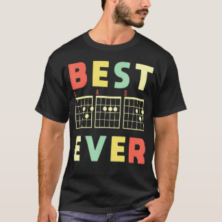 Gitarrenmusik Bester Vater je T-Shirt