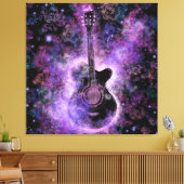 Gitarrenmusik Canvas Print Leinwanddruck (Insitu (Wohnzimmer))