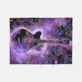 Gitarrenmusik Fleece Blanket Lila (Vorderseite (Horizontal))