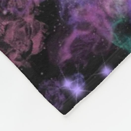 Gitarrenmusik Fleece Blanket Lila (Ecke)