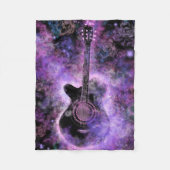 Gitarrenmusik Fleece Blanket Lila (Vorderseite)